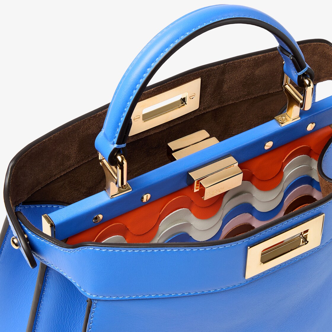 Peekaboo ISeeU Small Leather Blue - Image 7/8