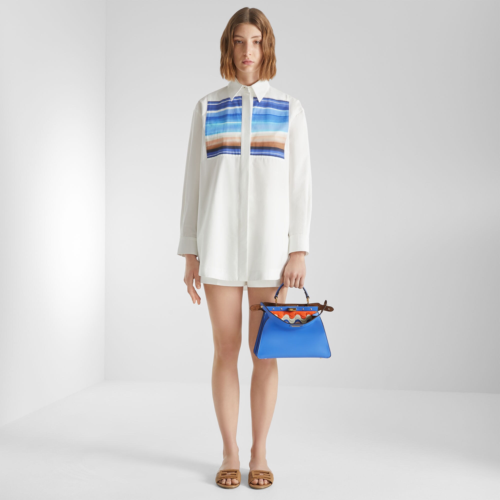 Peekaboo ISeeU Small - Blue | FENDI PL