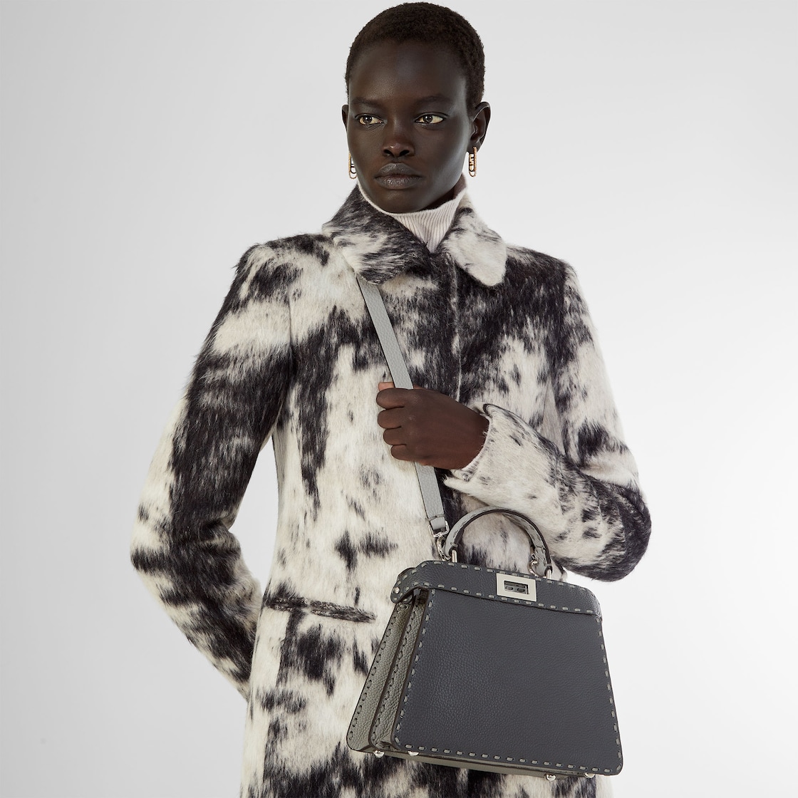 Peekaboo ISeeU Small Cuoio Romano leather Blue - Image 2/7