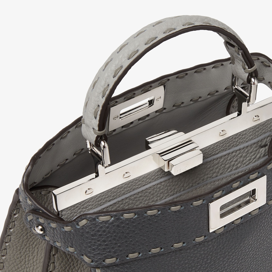 Peekaboo ISeeU Small Cuoio Romano leather Blue - Image 6/7