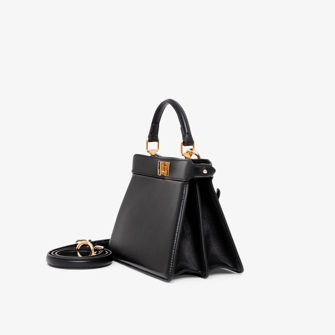 Peekaboo ISeeU Petite Leather Black | Fendi Peekaboo ISeeU Petite Leather Black | Fendi
