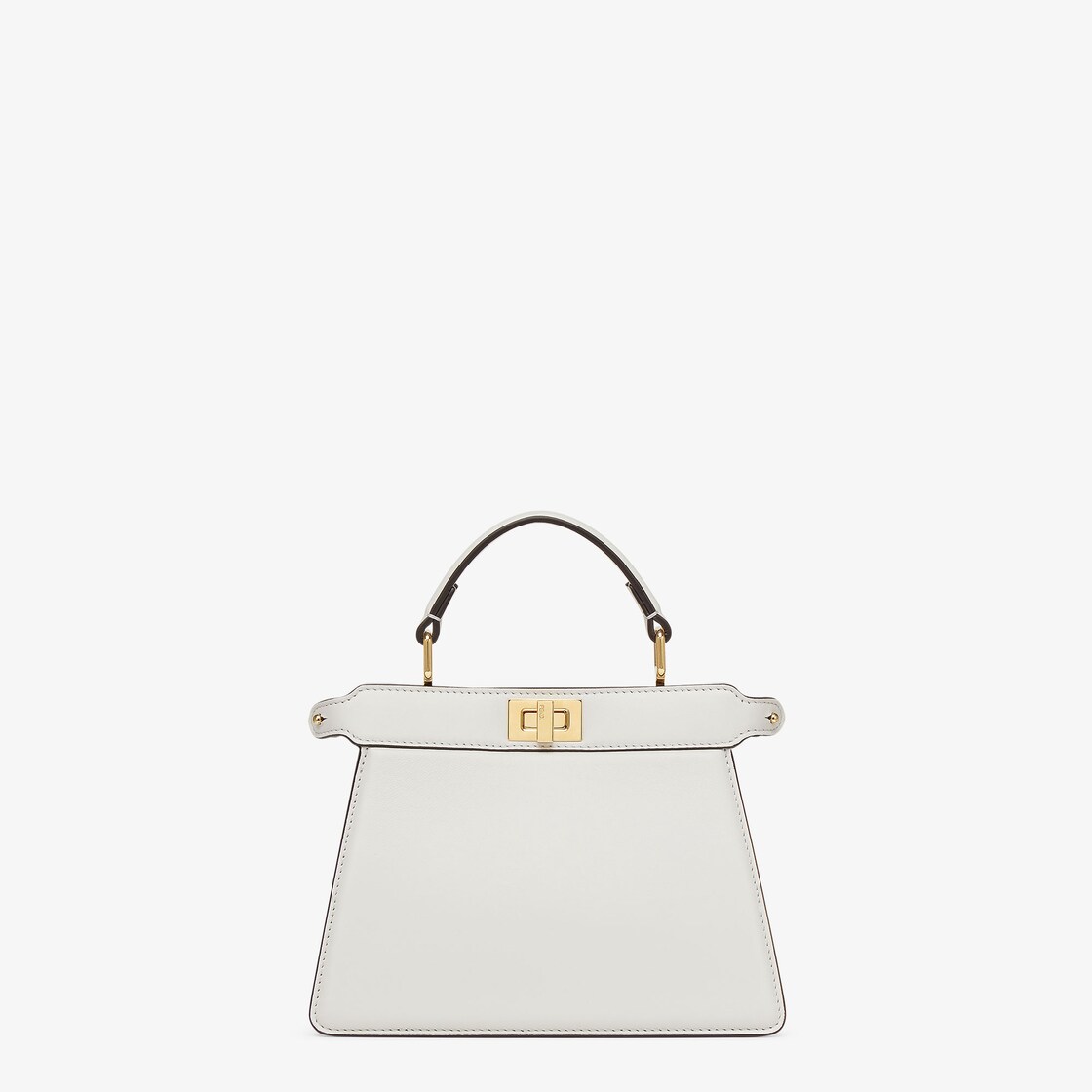 Peekaboo ISeeU Petite - White padded nappa leather bag | Fendi