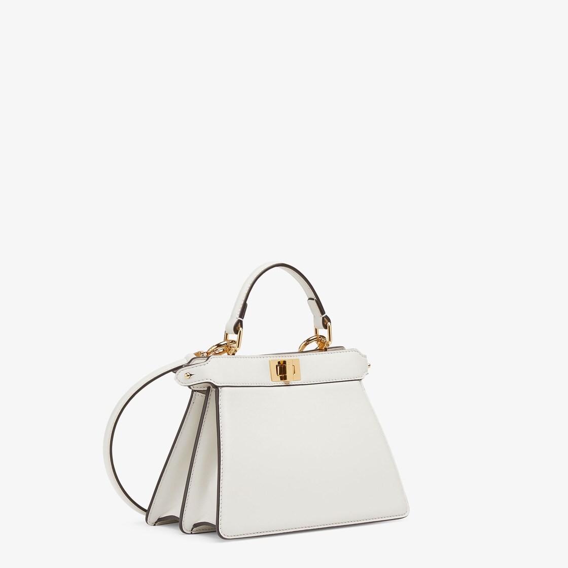 White fendi hotsell peekaboo bag