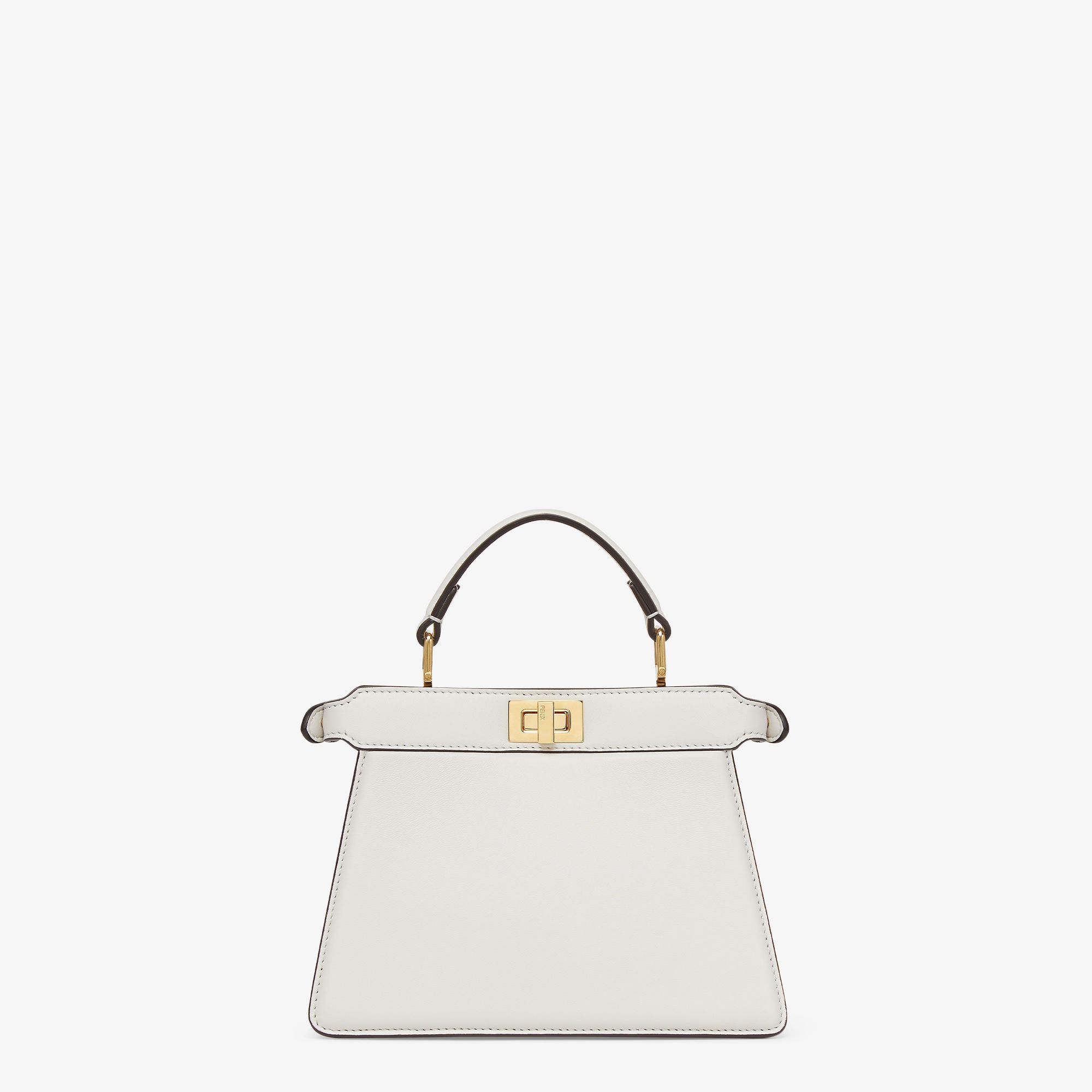 Peekaboo ISeeU Petite Leather White | Fendi