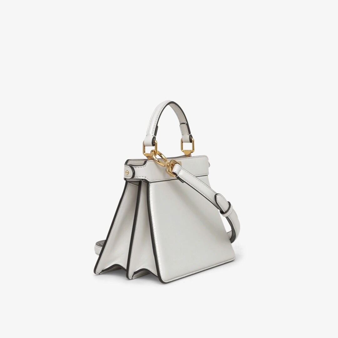 Peekaboo ISeeU Petite - White padded nappa leather bag | Fendi