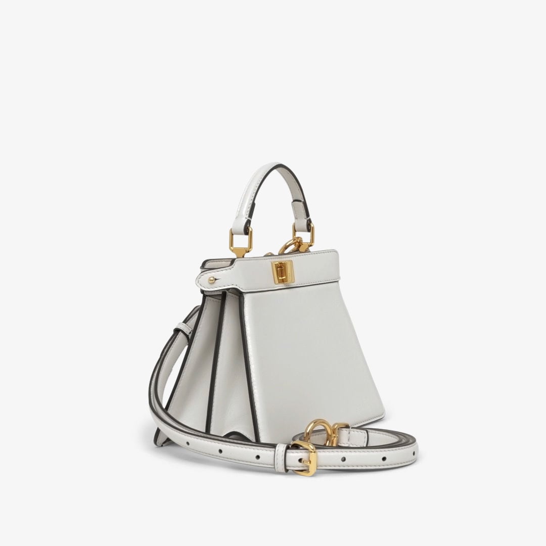 Peekaboo ISeeU Petite Leather White | Fendi Peekaboo ISeeU Petite Leather White | Fendi