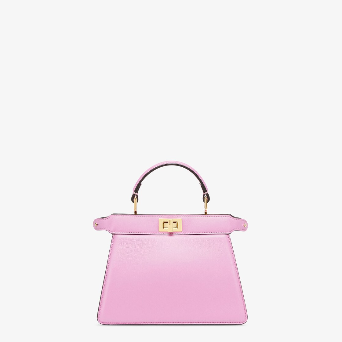 Fendi ミニピーカブー ナッパレザー ウール ピンク - バッグ