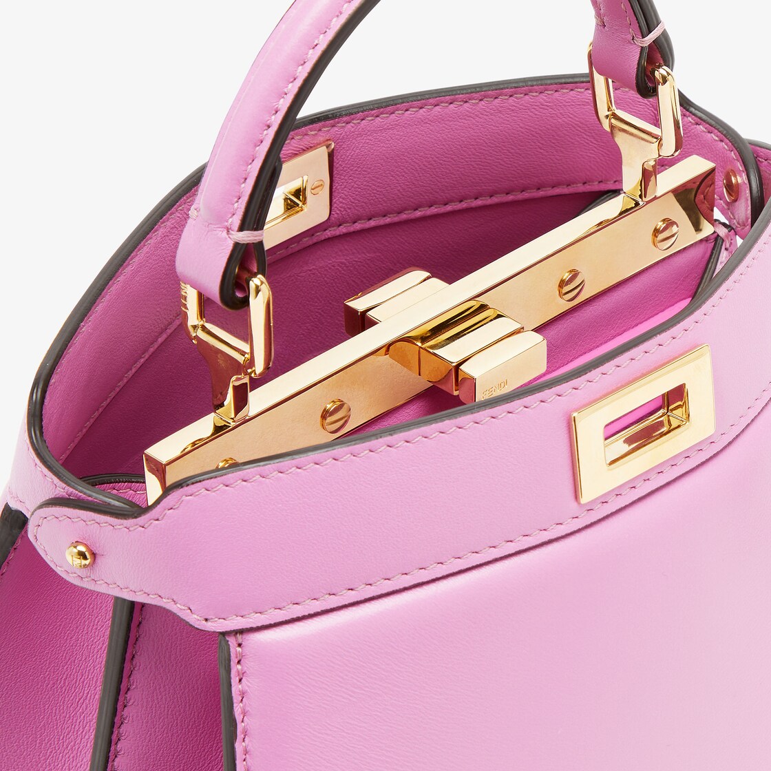 Pink fendi hotsell peekaboo bag