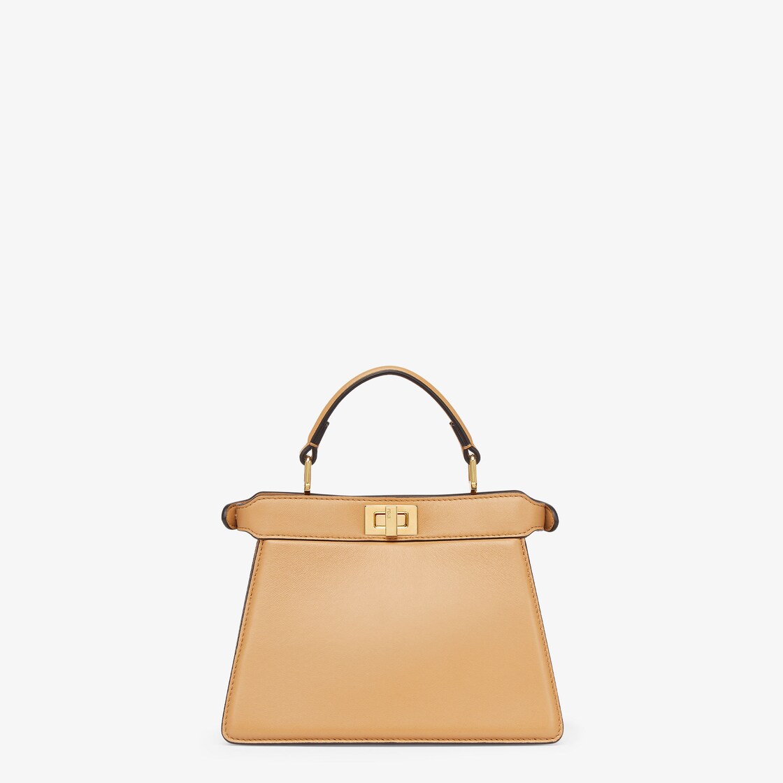 Peekaboo ISeeU Petite - Beige padded nappa leather bag | Fendi