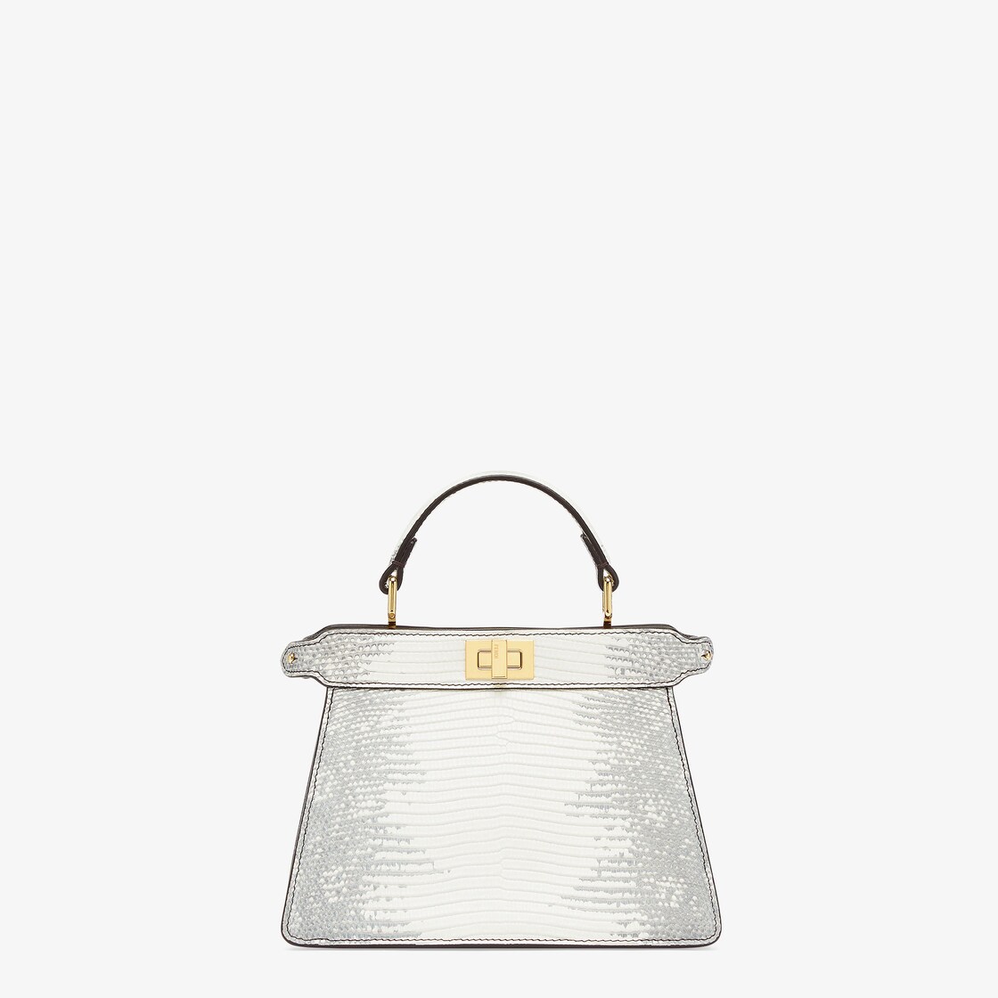 Fendi white outlet leather bag