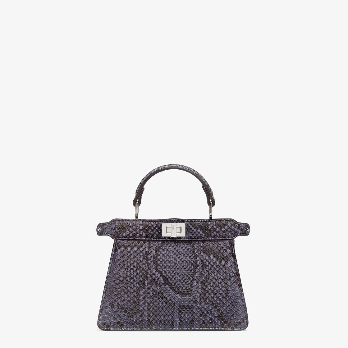 Peekaboo ISeeU Petite Blue python bag Fendi