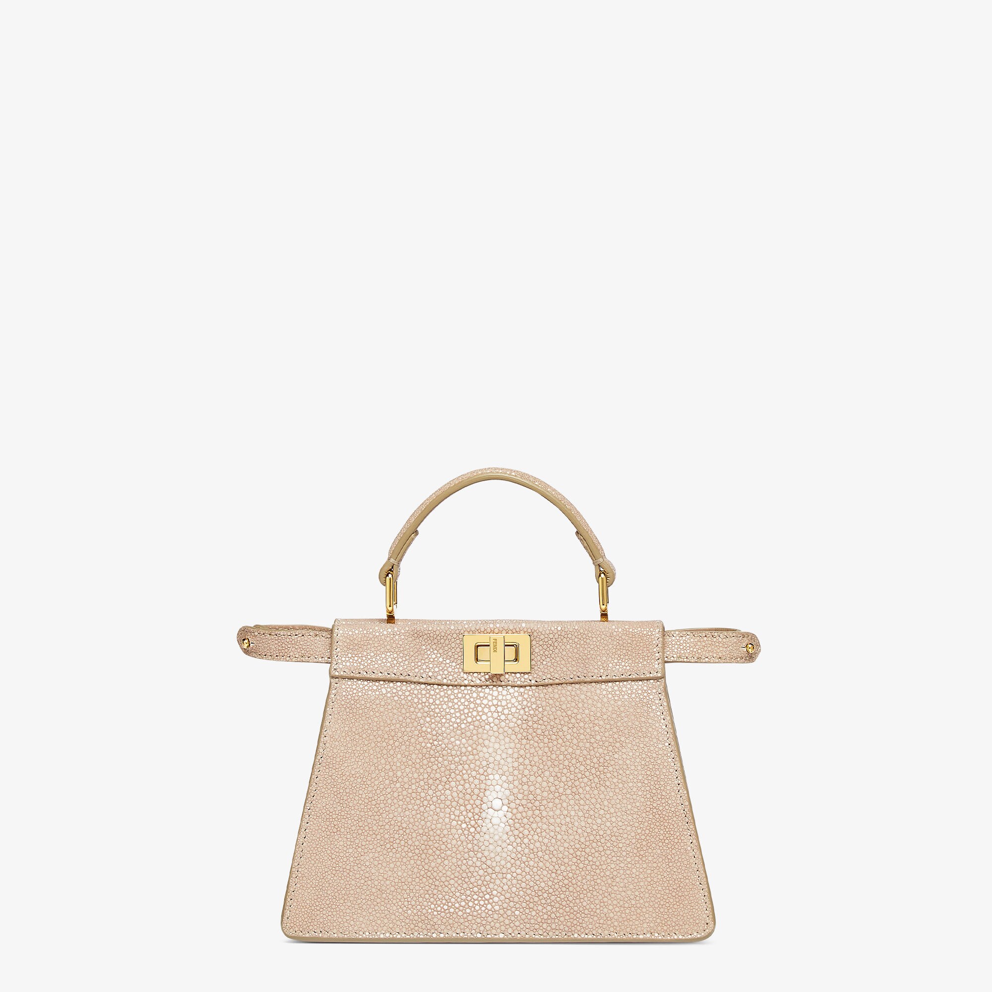 【FENDI】Peekaboo ISeeU Petite スティングレイレザー バッグ Peekaboo ISeeU Petite Precious skin Beige | Fendi