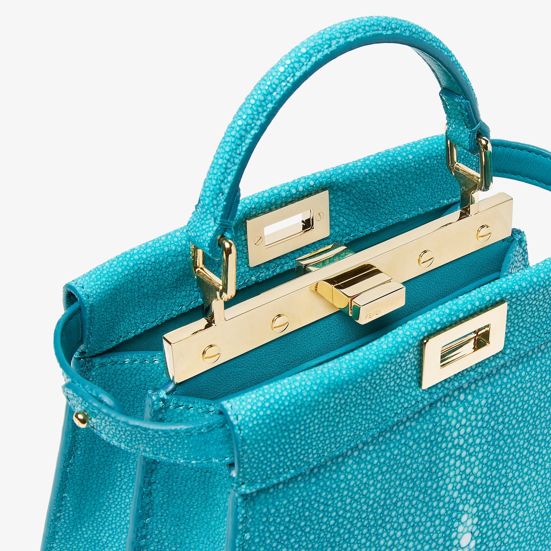 Peekaboo ISeeU Petite Fine leathers Light blue - Image 5/5