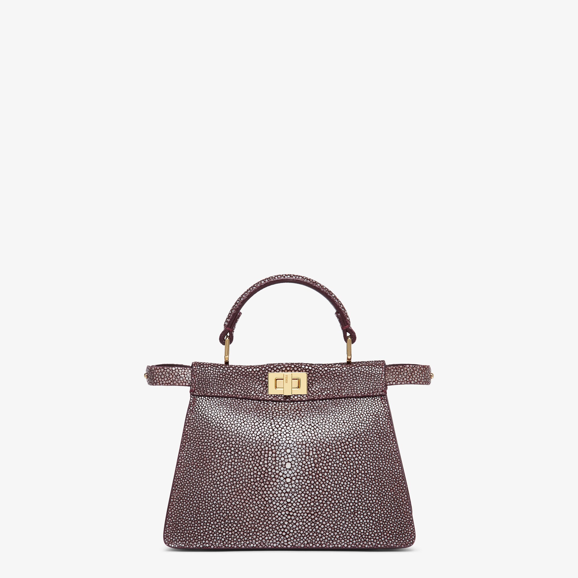 【FENDI】Peekaboo ISeeU Petite スティングレイレザー バッグ Peekaboo ISeeU Petite Precious skin Pink | Fendi