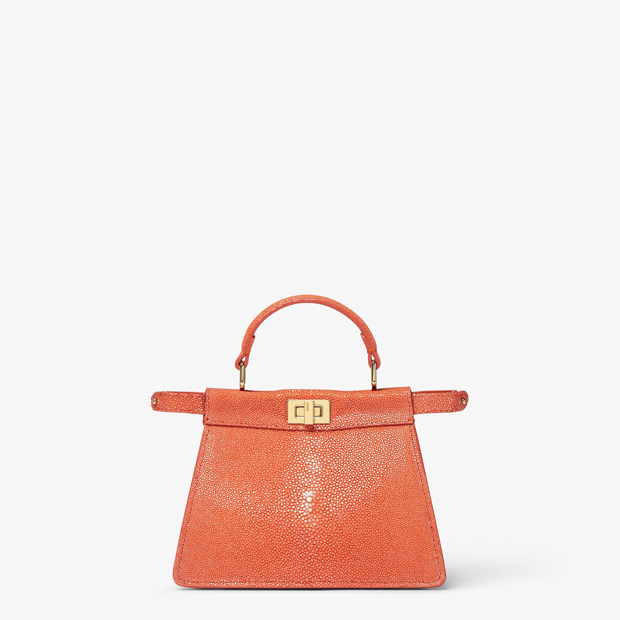 ショルダーバッグ・ポシェット FENDI Peekaboo ISeeU Small leather shoulder bag Peekaboo ISeeU Small Cuoio Romano leather Brown | Fendi