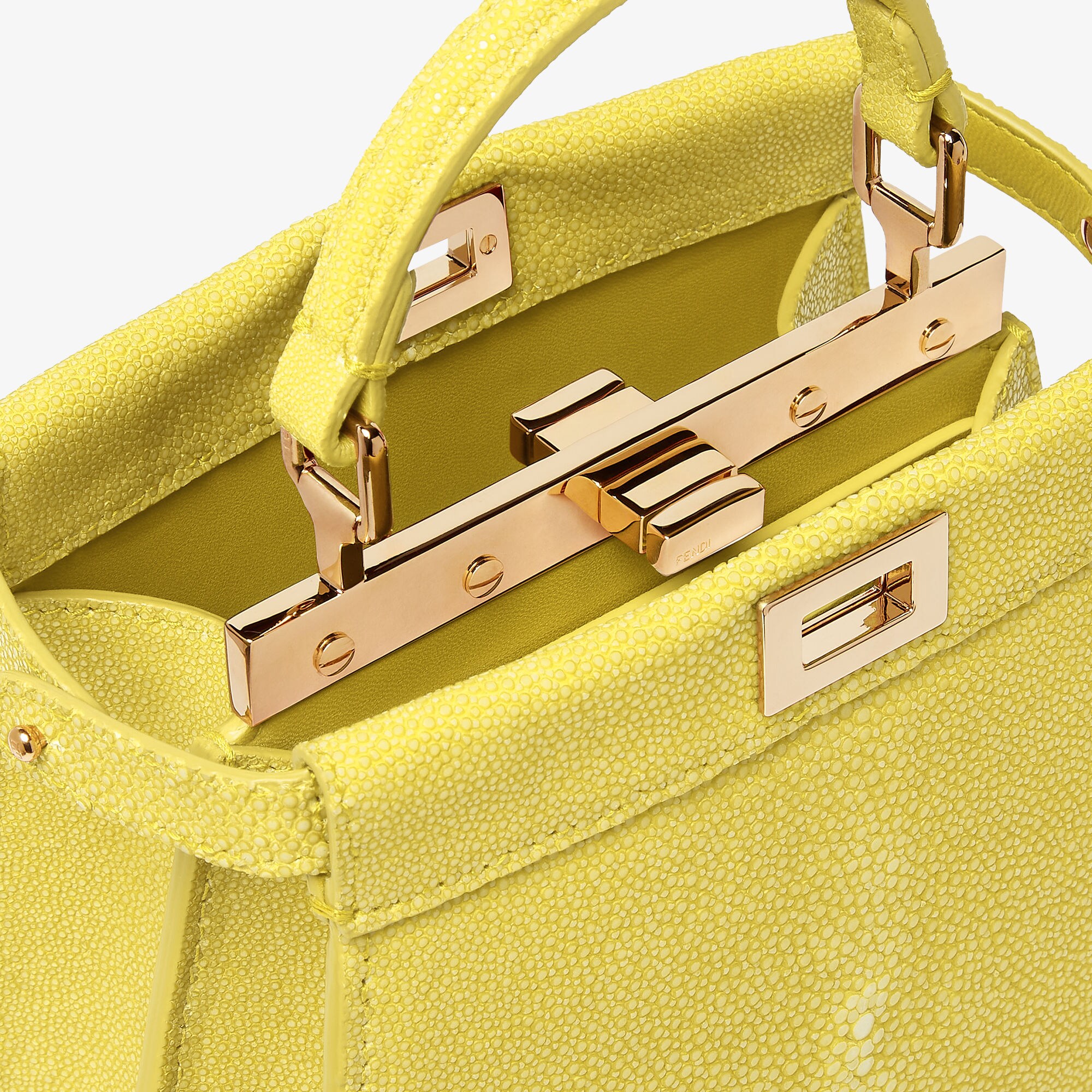 Peekaboo® ISeeU Petite - Yellow | FENDI US