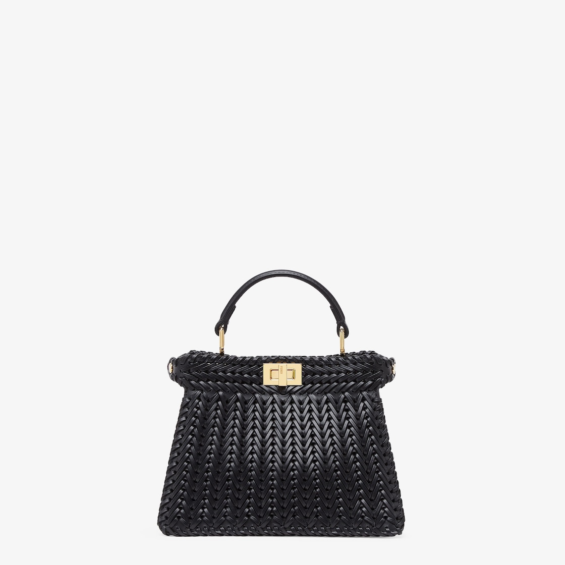 Peekaboo ISeeU Interlace - Petite Leather Black | Fendi Peekaboo ISeeU Interlace - Petite Leather Black | Fendi