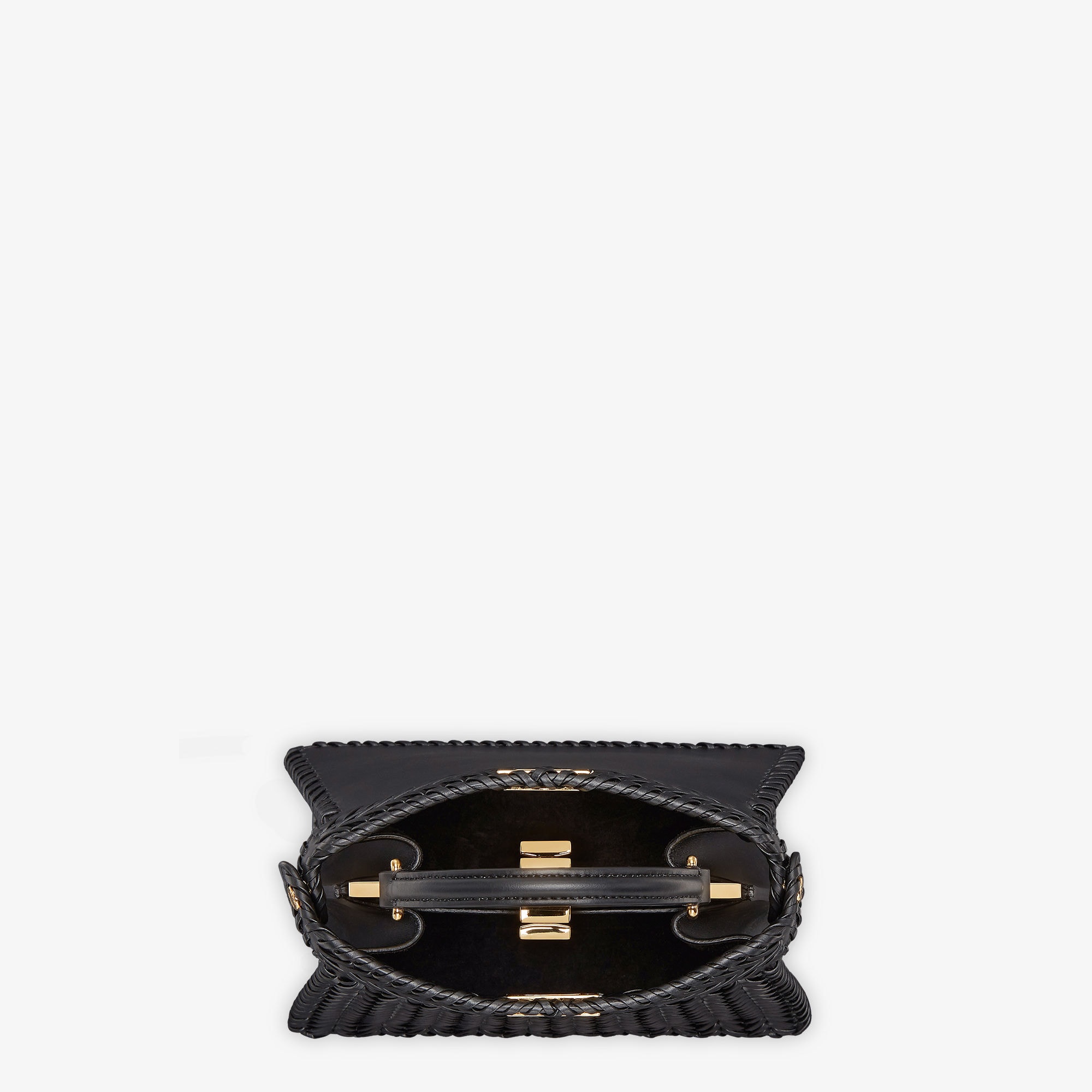 Peekaboo ISeeU Interlace - Petite Leather Black | Fendi Peekaboo ISeeU Interlace - Petite Leather Black | Fendi