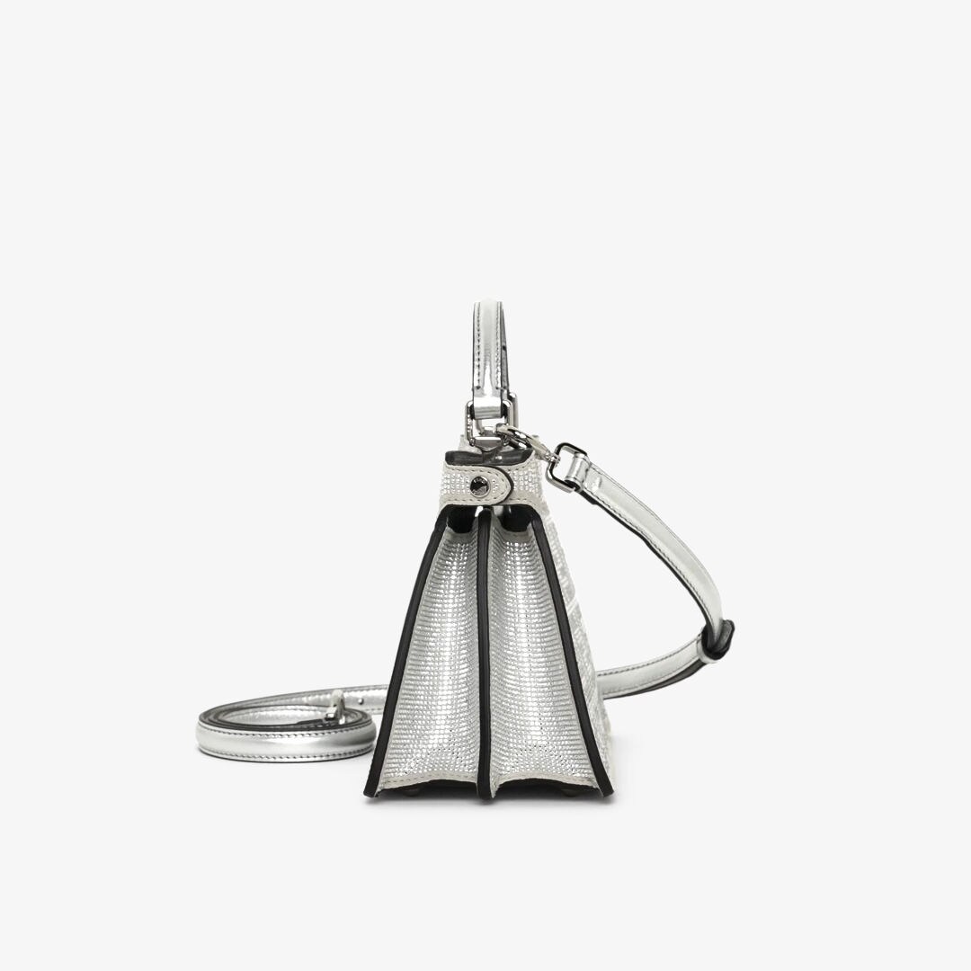 Peekaboo ISeeU Petite Sequins or crystals Silver | Fendi Peekaboo ISeeU Petite Sequins or crystals Silver | Fendi