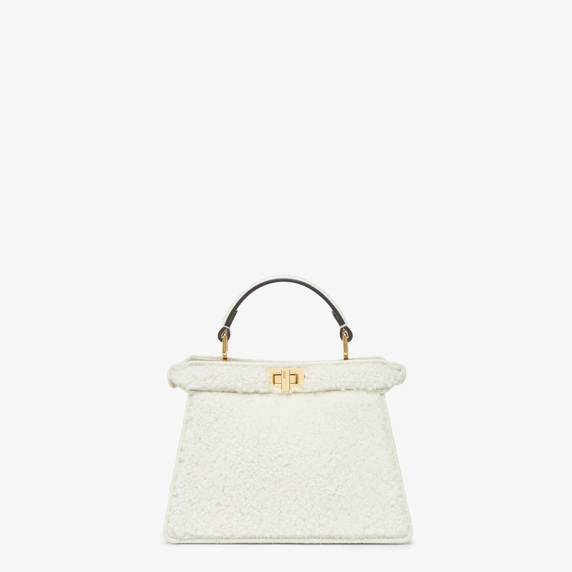 White fendi 2024 peekaboo bag