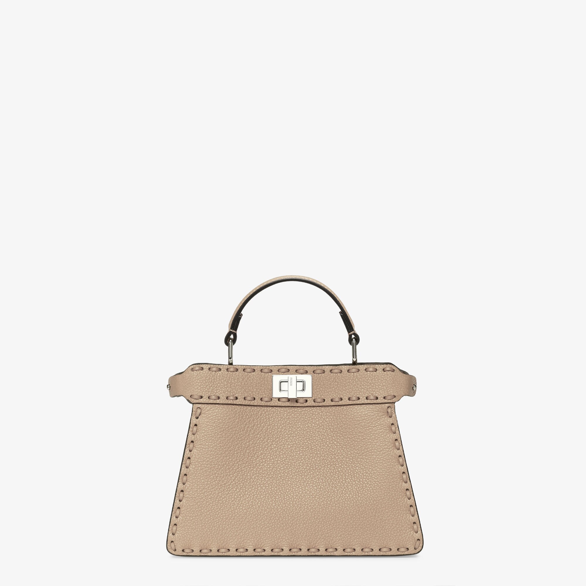Selleria Peekaboo Soft Small Cuoio Romano leather Gray | Fendi
