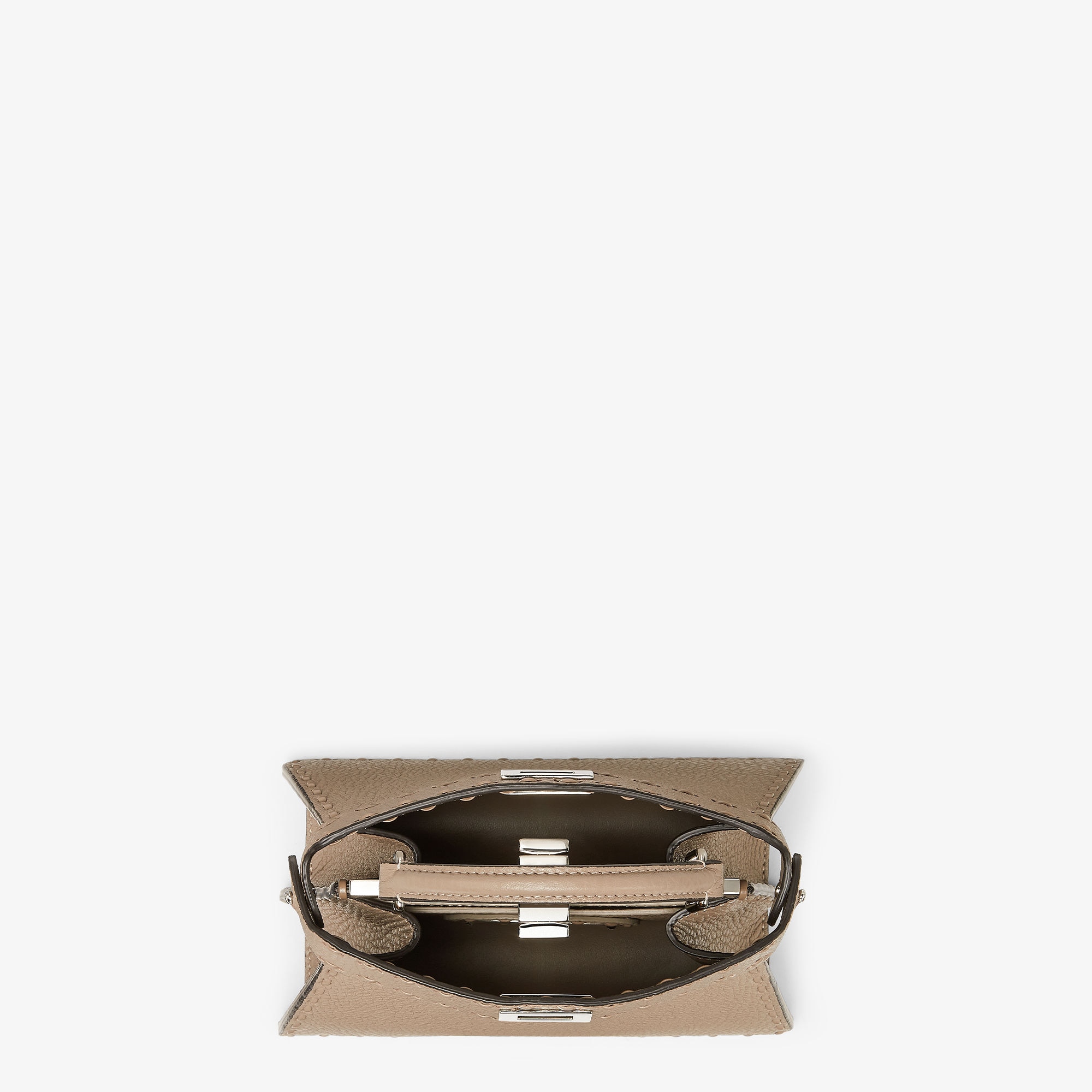 Peekaboo ISeeU Petite Cuoio Romano leather Gray | Fendi Peekaboo ISeeU Petite Cuoio Romano leather Gray | Fendi