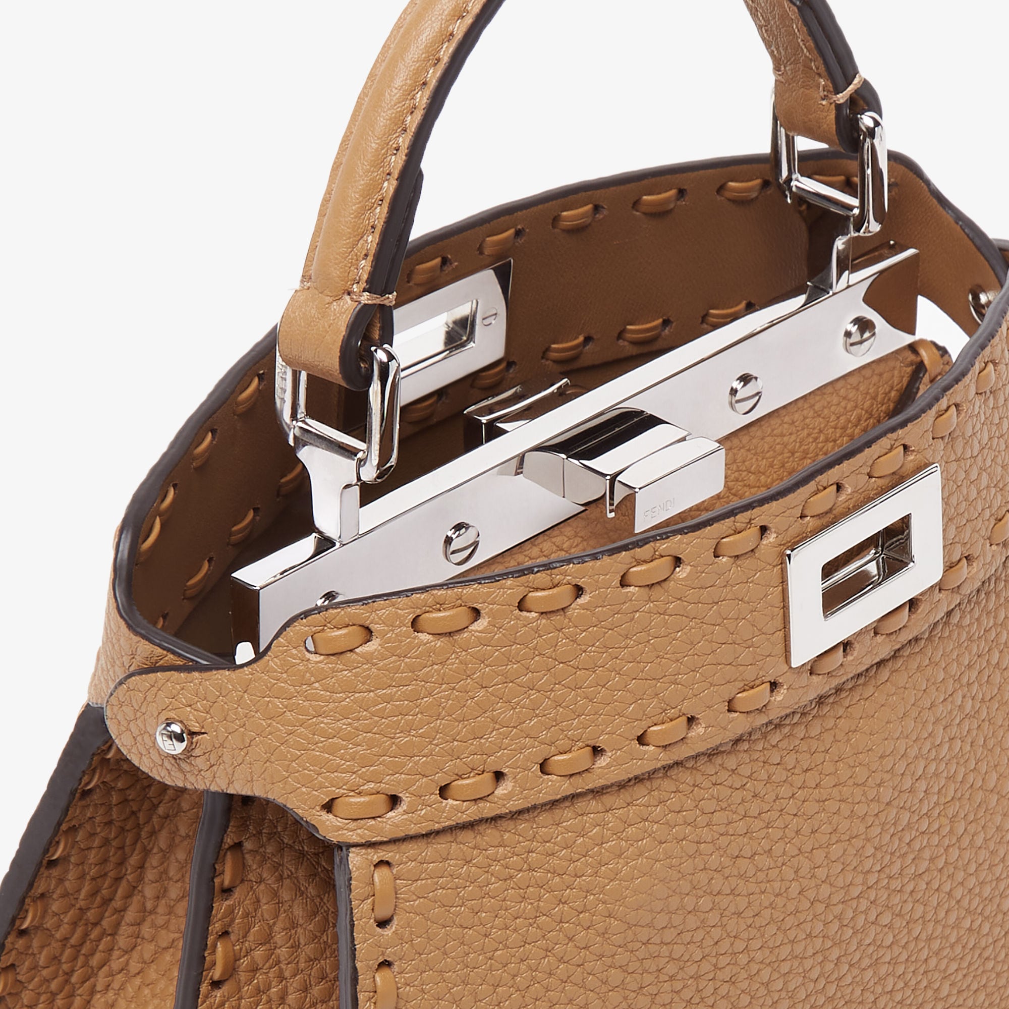 Peekaboo ISeeU Petite Cuoio Romano leather Brown | Fendi Peekaboo ISeeU Petite Cuoio Romano leather Brown | Fendi