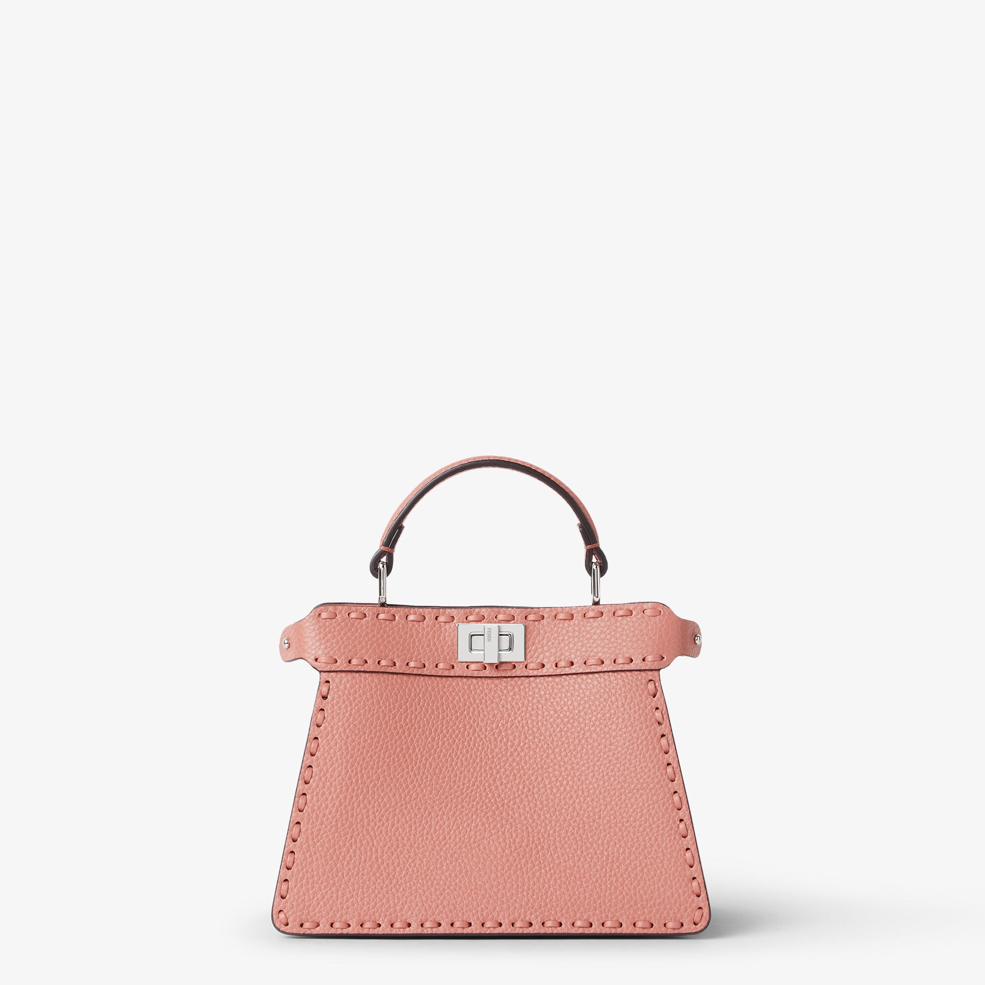 Peekaboo ISeeU Petite Cuoio Romano leather Pink | Fendi