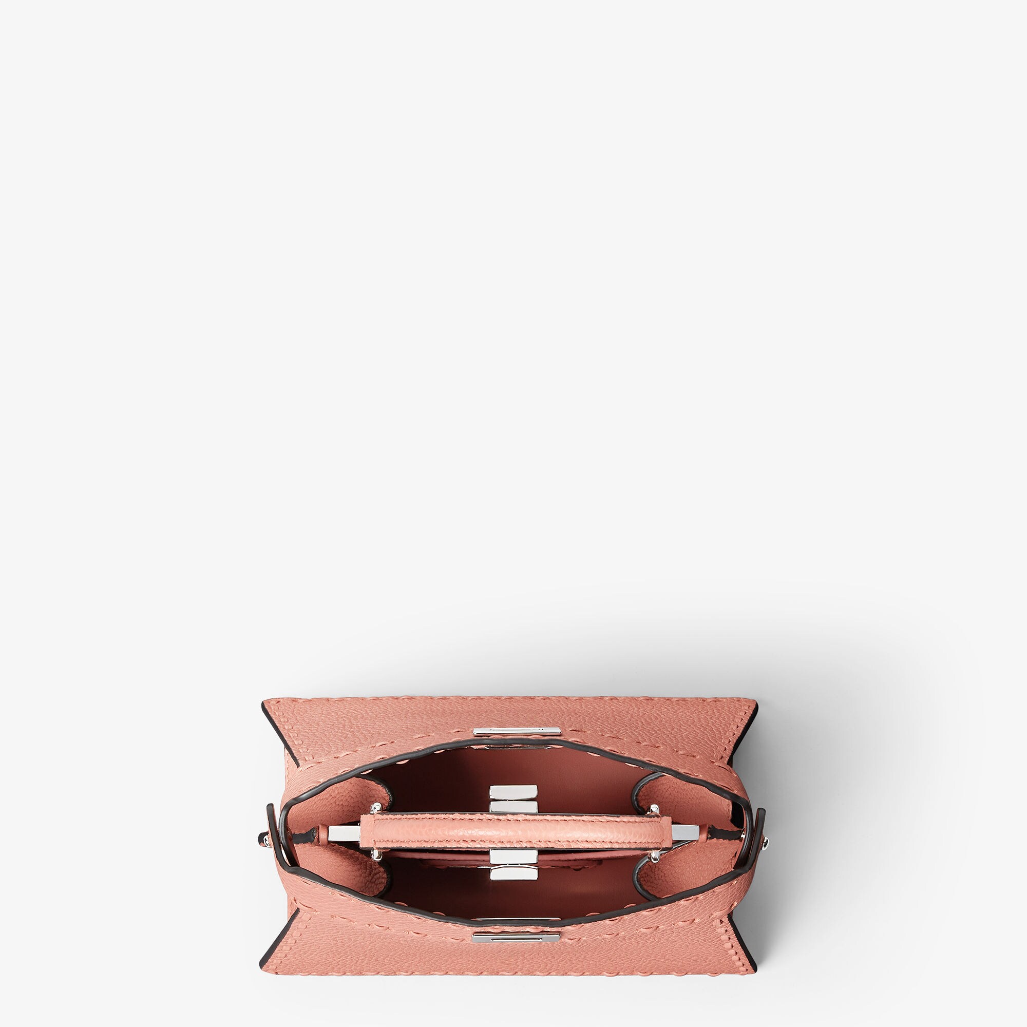 Peekaboo ISeeU Petite Cuoio Romano leather Pink | Fendi