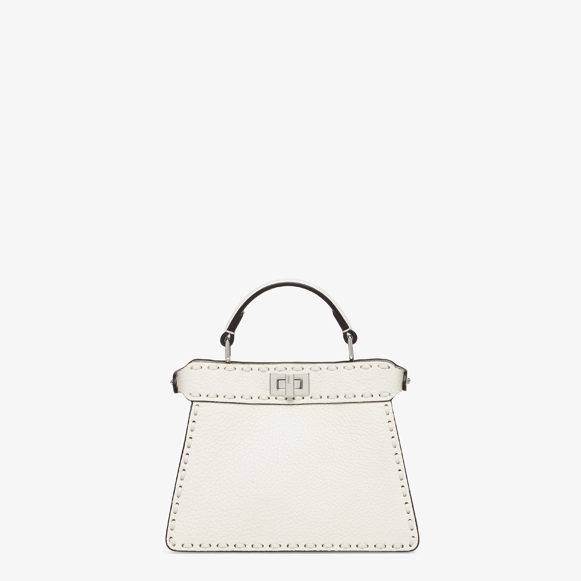 トートバッグ × ヴィンテージ(中古) Fendi Peekaboo Medium Bow White Peekaboo ISeeU Petite Leather White | Fendi