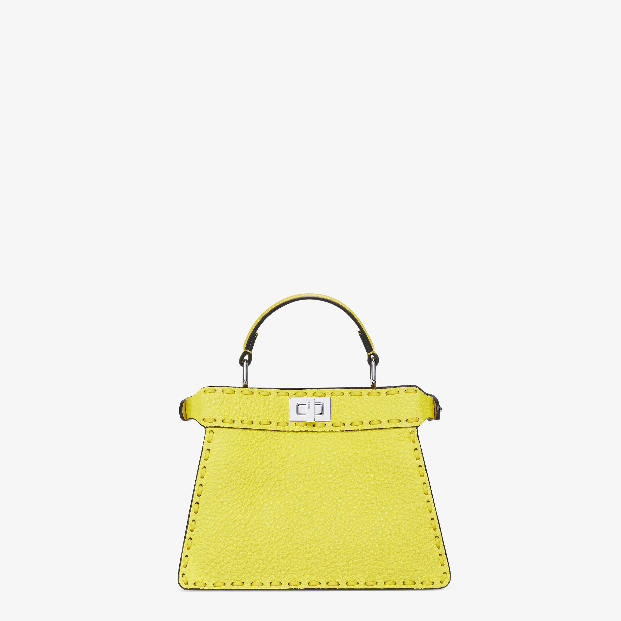 24SS【FENDI】ピーカブー ハンドルカバー プチ イエローツイル