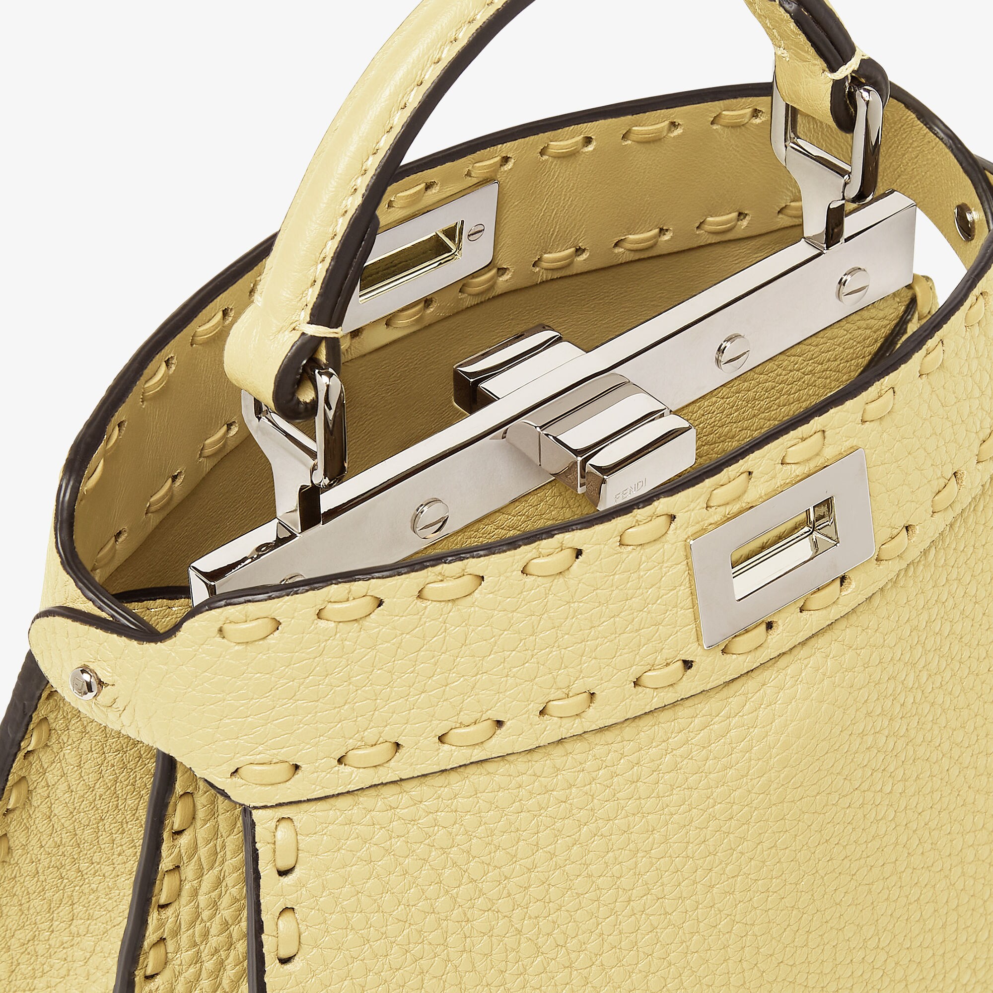FENDI ピーカブー ショルダーバッグ イエロー Peekaboo ISeeU Petite - Yellow | FENDI US