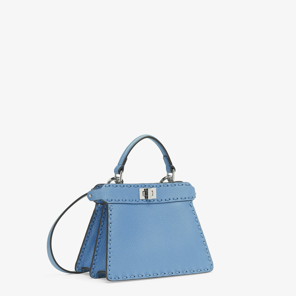 Peekaboo ISeeU Petite Cuoio Romano leather Blue - Image 2/5