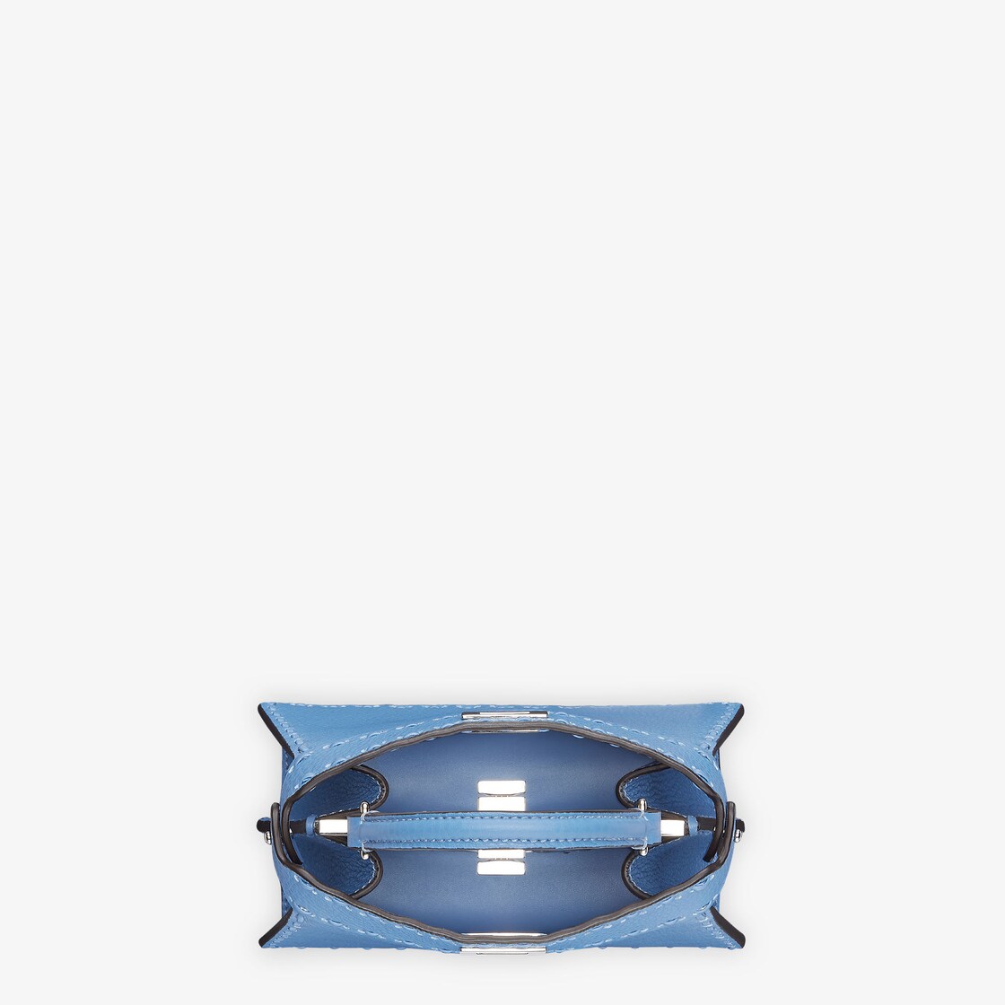 Peekaboo ISeeU Petite Cuoio Romano leather Blue - Image 4/5