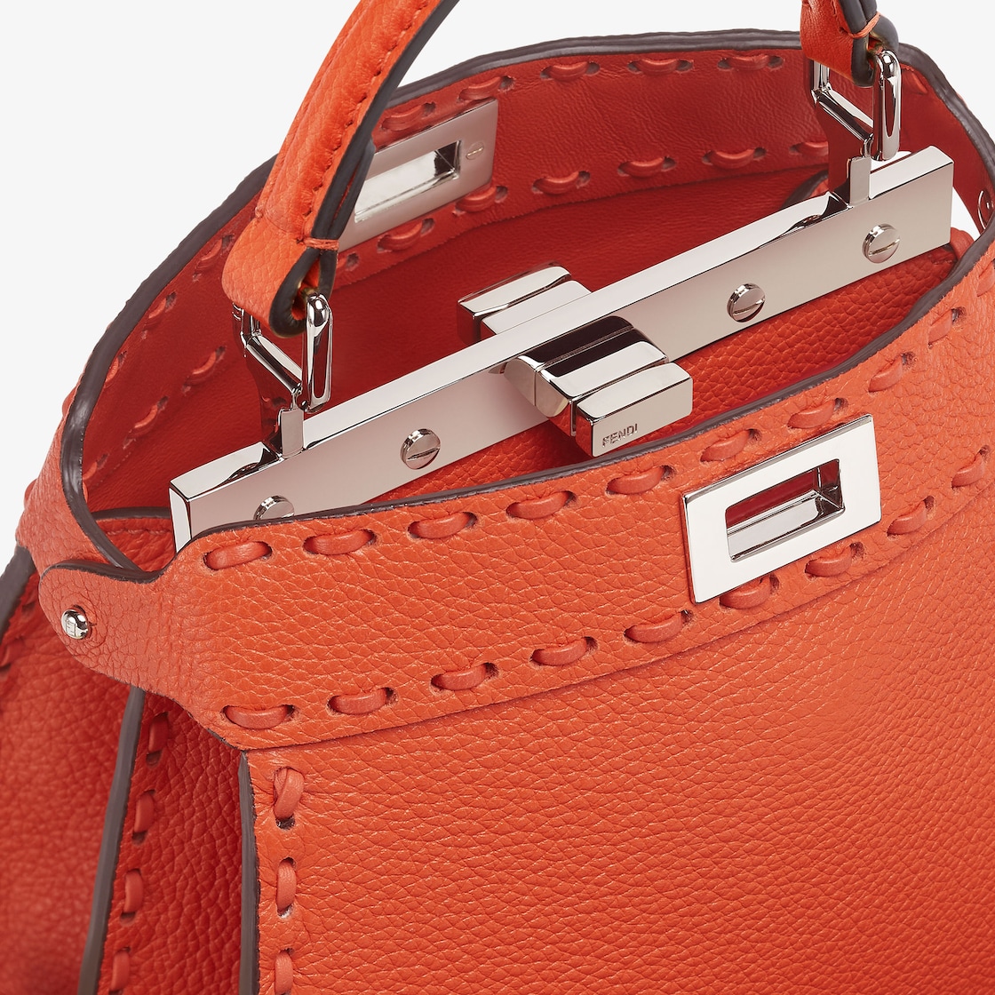 Peekaboo ISeeU Petite Cuoio Romano leather Orange - Image 5/6