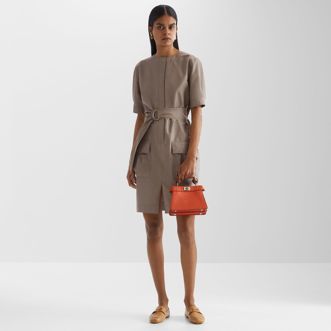 Peekaboo ISeeU Petite Cuoio Romano leather Orange - Image 6/6