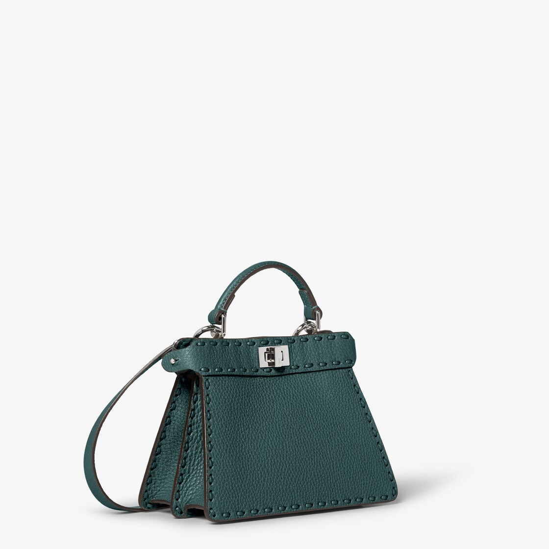 Peekaboo ISeeU Petite Cuoio Romano leather Green - Image 3/7