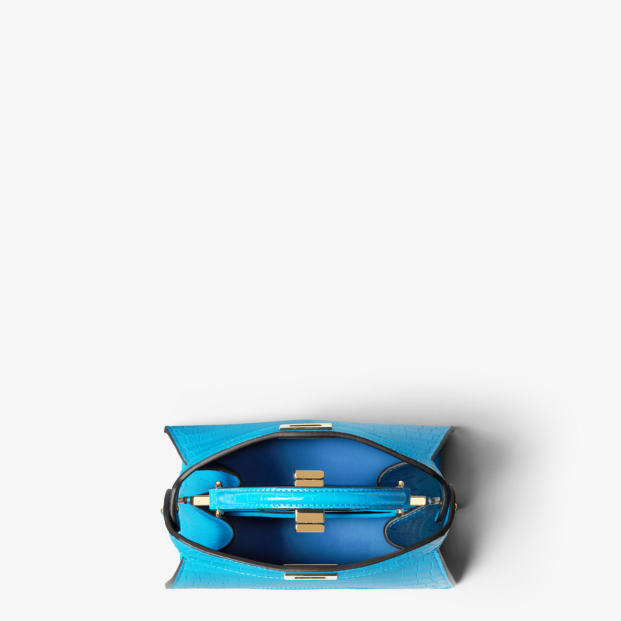 Peekaboo ISeeU Petite Fine leathers Light blue | Fendi