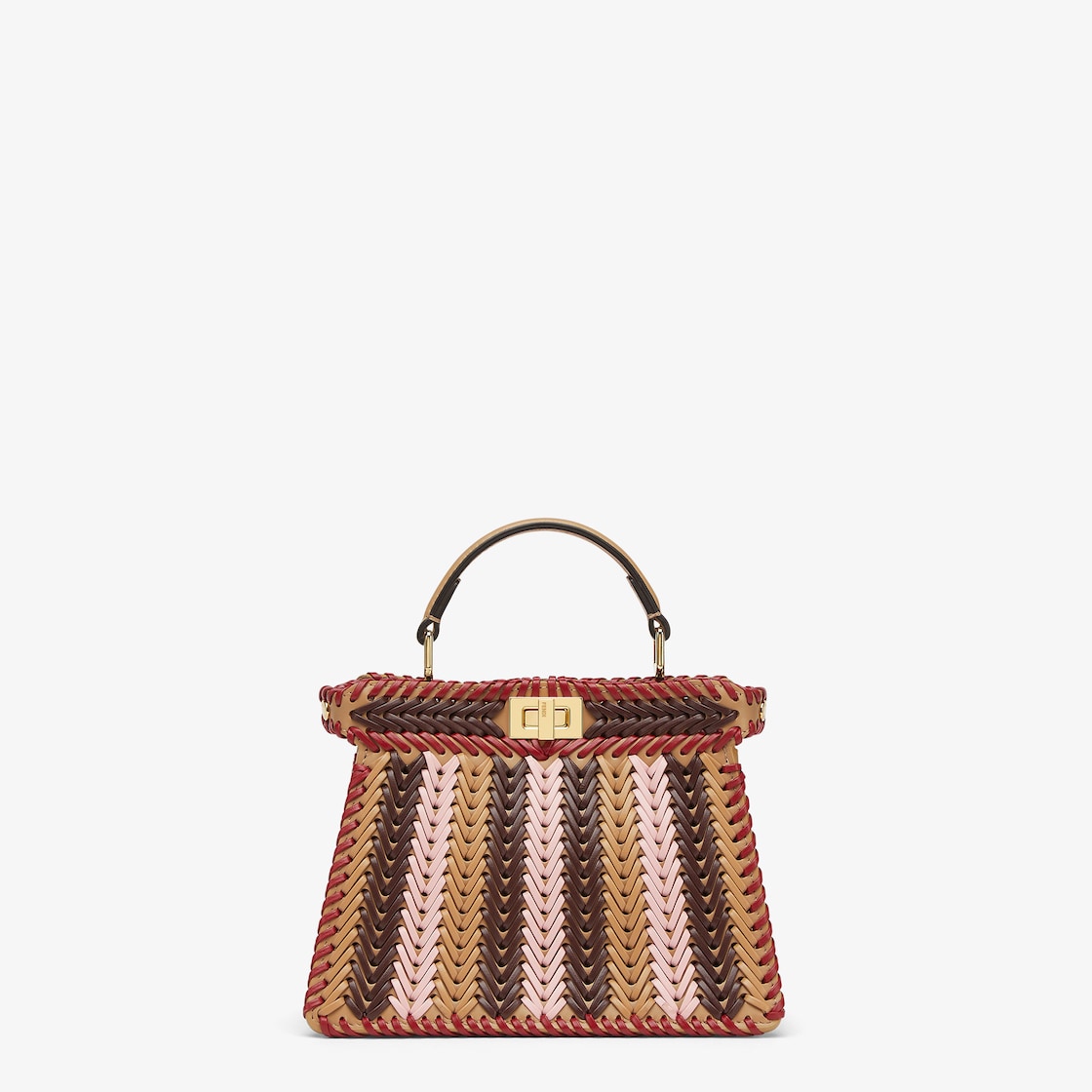 Peekaboo ISeeU Petite Leather Multicolor Fendi