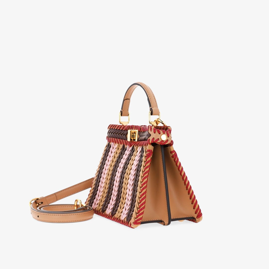 Peekaboo ISeeU Petite Leather Multicolour Fendi