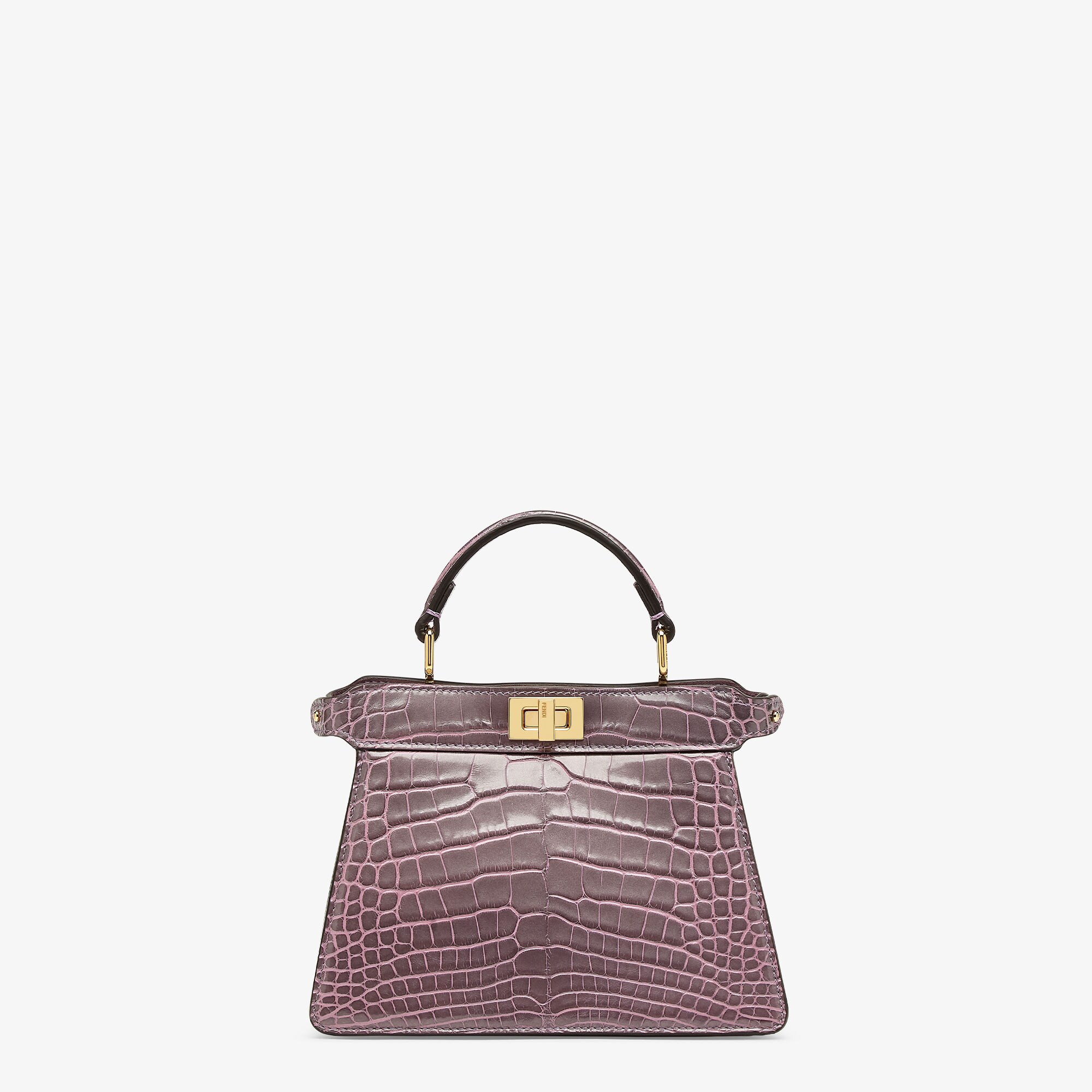 FENDI パープル レザー手袋