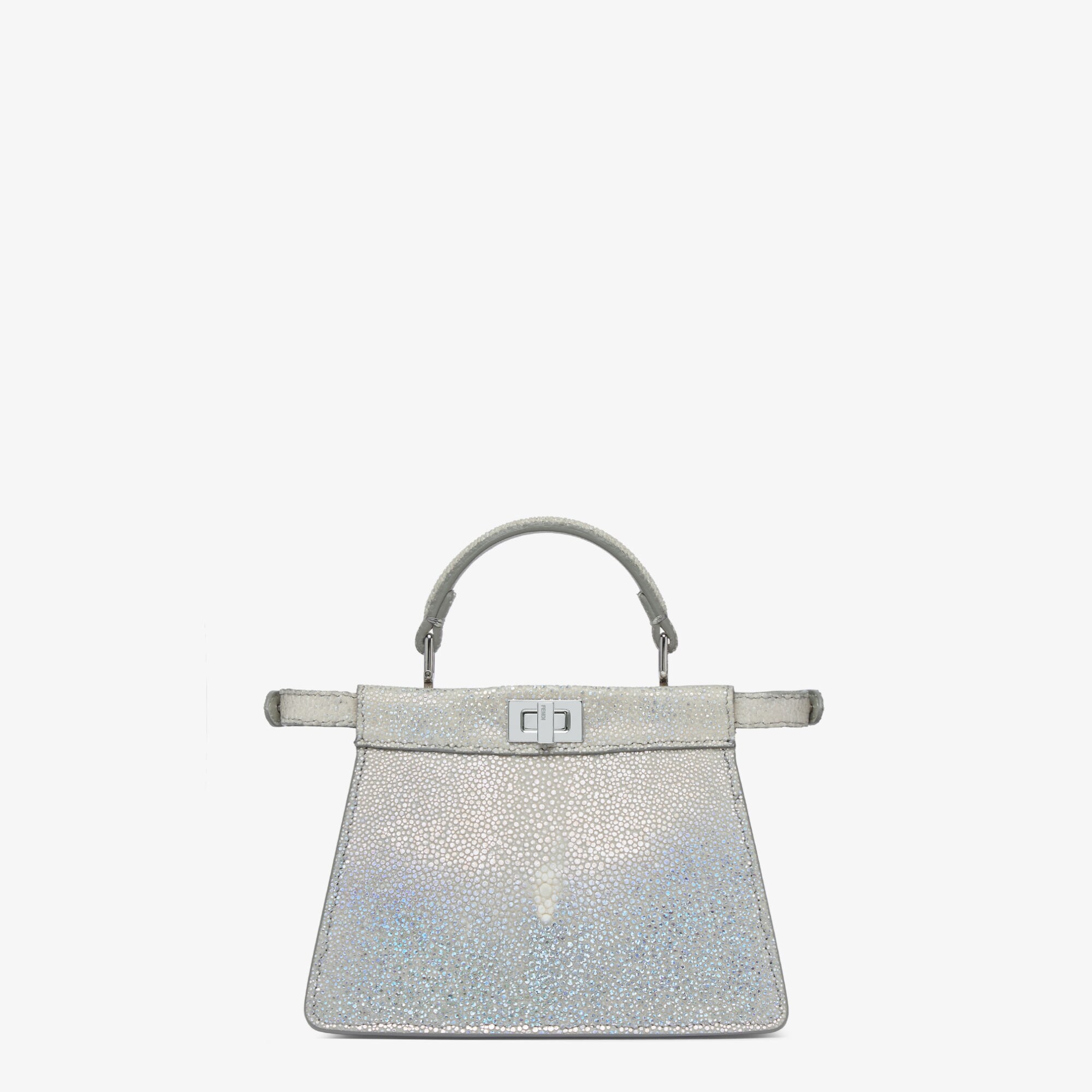 ピーカブー ISeeU プチ プレシャスレザー シルバー | Fendi