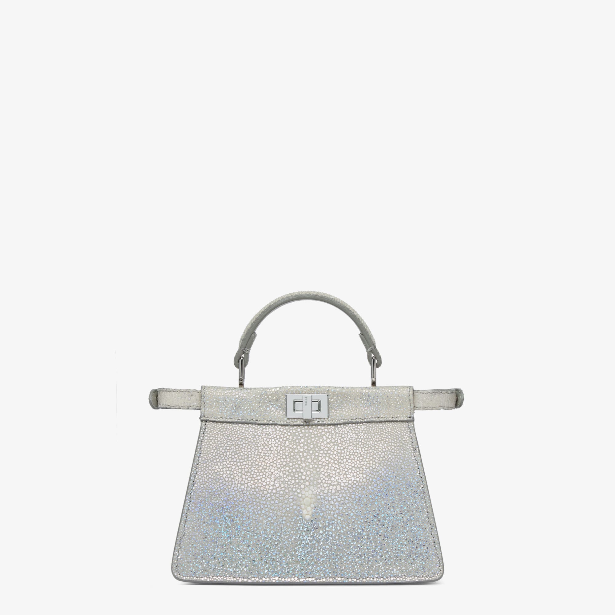 ピーカブー ISeeU プチ プレシャスレザー シルバー | Fendi ピーカブー ISeeU プチ プレシャスレザー シルバー | Fendi