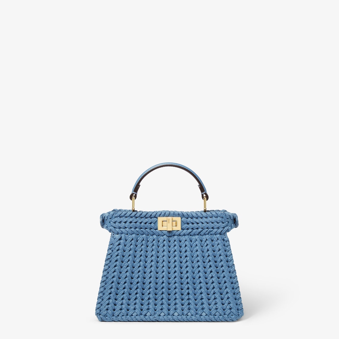 Peekaboo ISeeU Petite Leather Blue | Fendi Peekaboo ISeeU Petite Leather Blue | Fendi