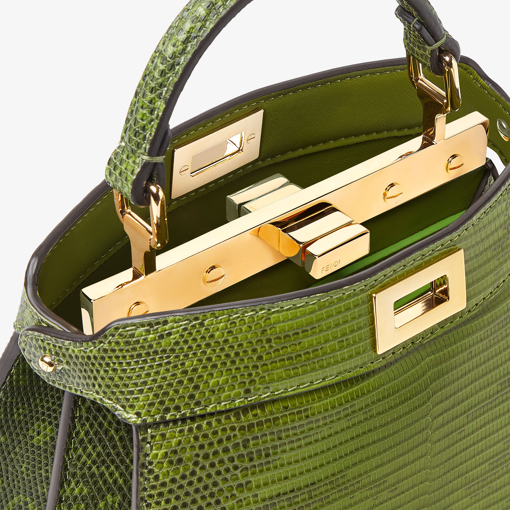 Peekaboo ISeeU Petite - Green | FENDI International