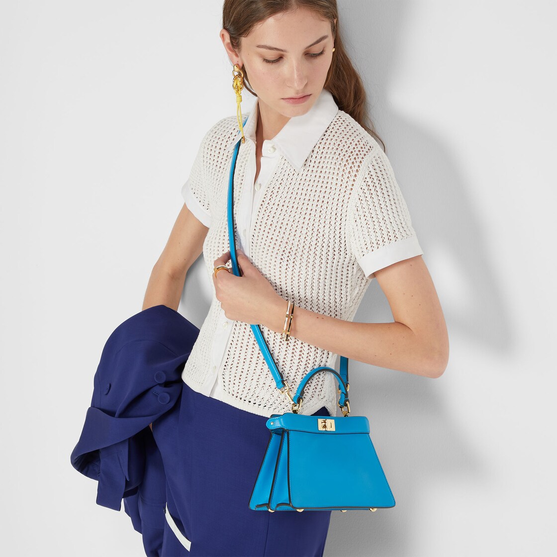 Peekaboo ISeeU Petite Leather Light blue - Image 7/7