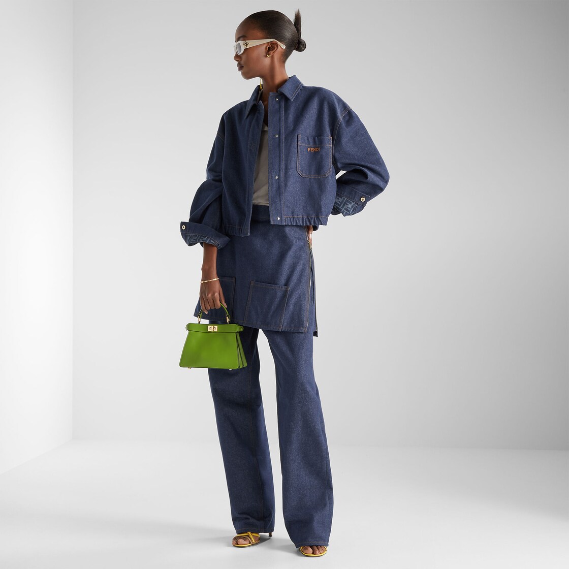 Peekaboo ISeeU Petite Leather Green - Image 8/8