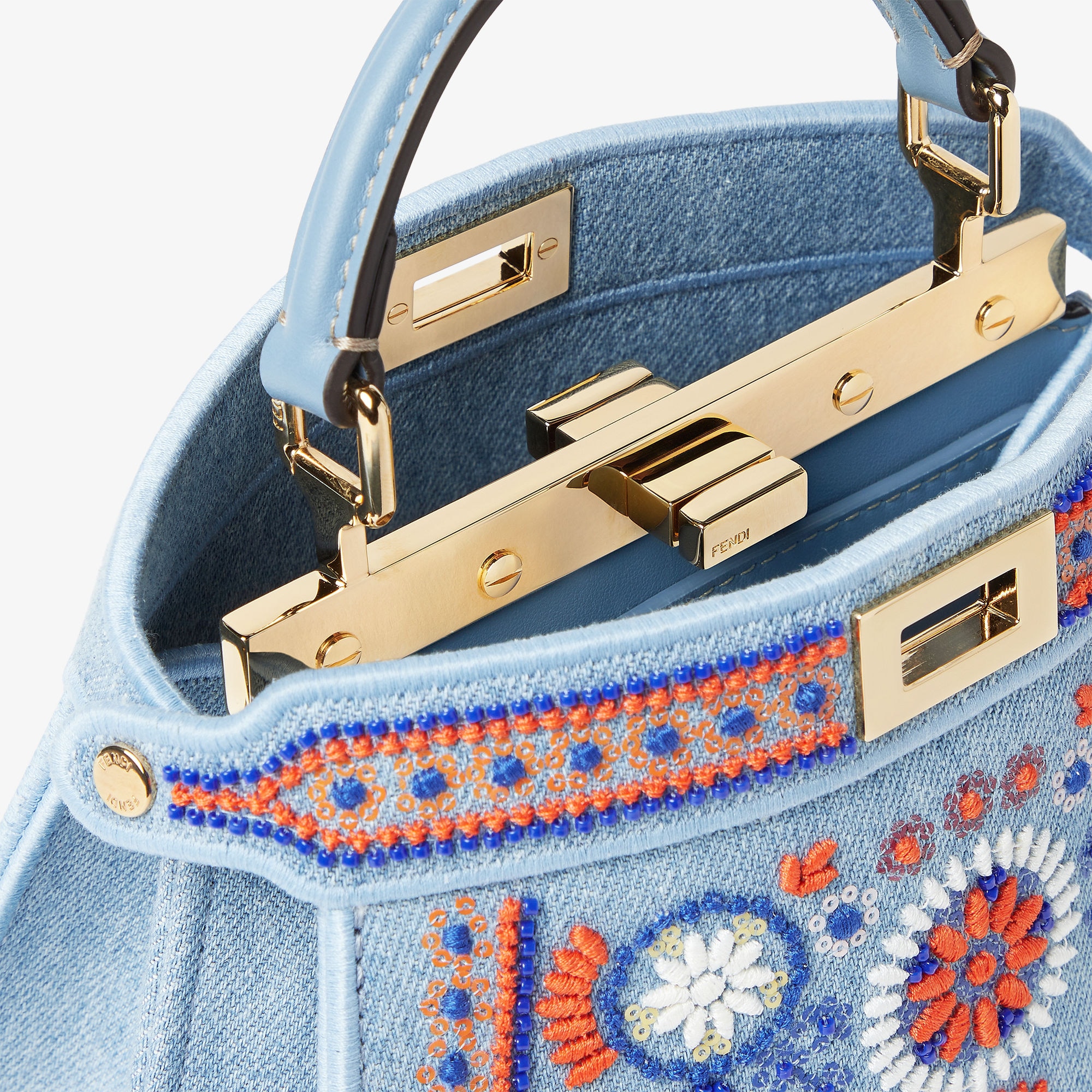 ピーカブー ISeeU プチ デニム ライトブルー | Fendi