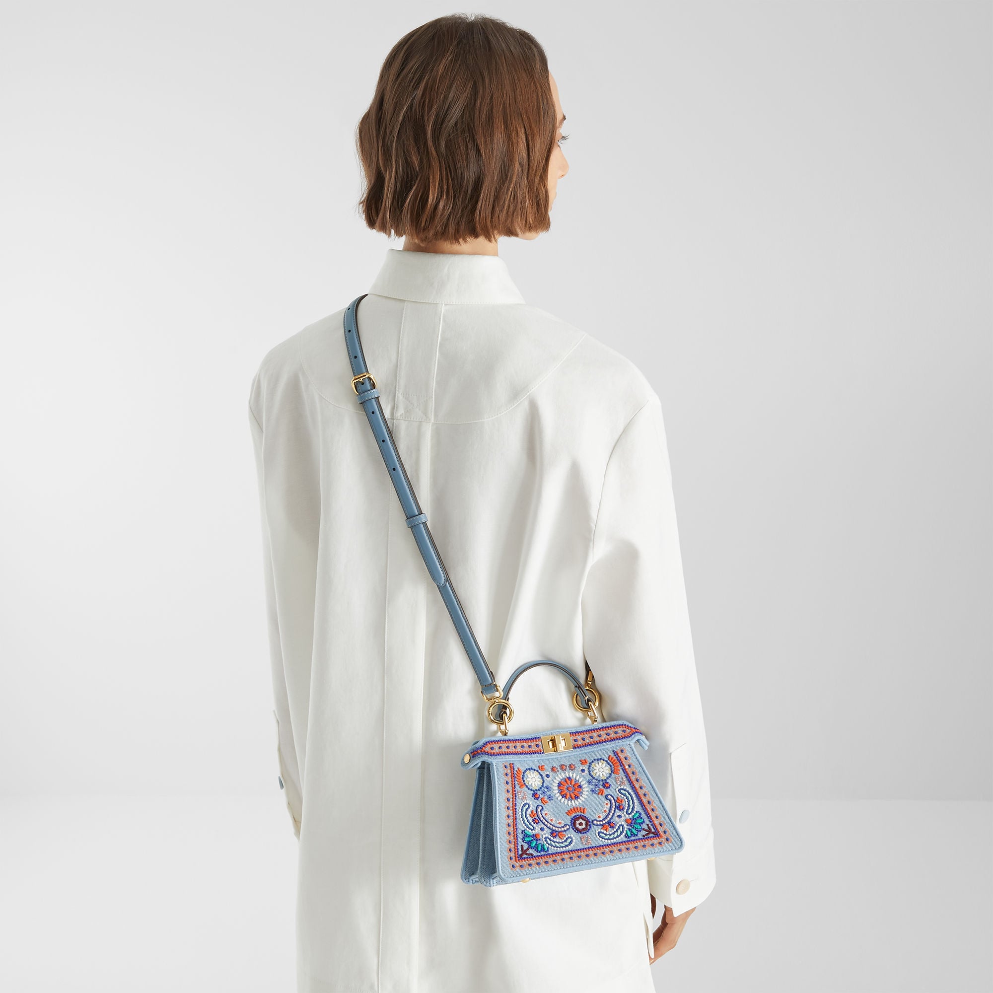 ピーカブー ISeeU プチ デニム ライトブルー | Fendi