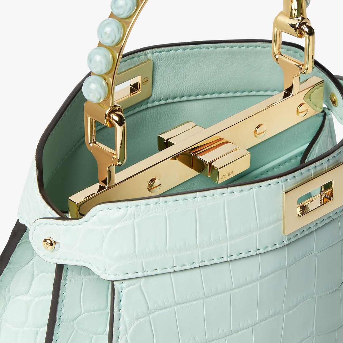 Peekaboo ISeeU Petite Fine leathers Green - Image 5/5